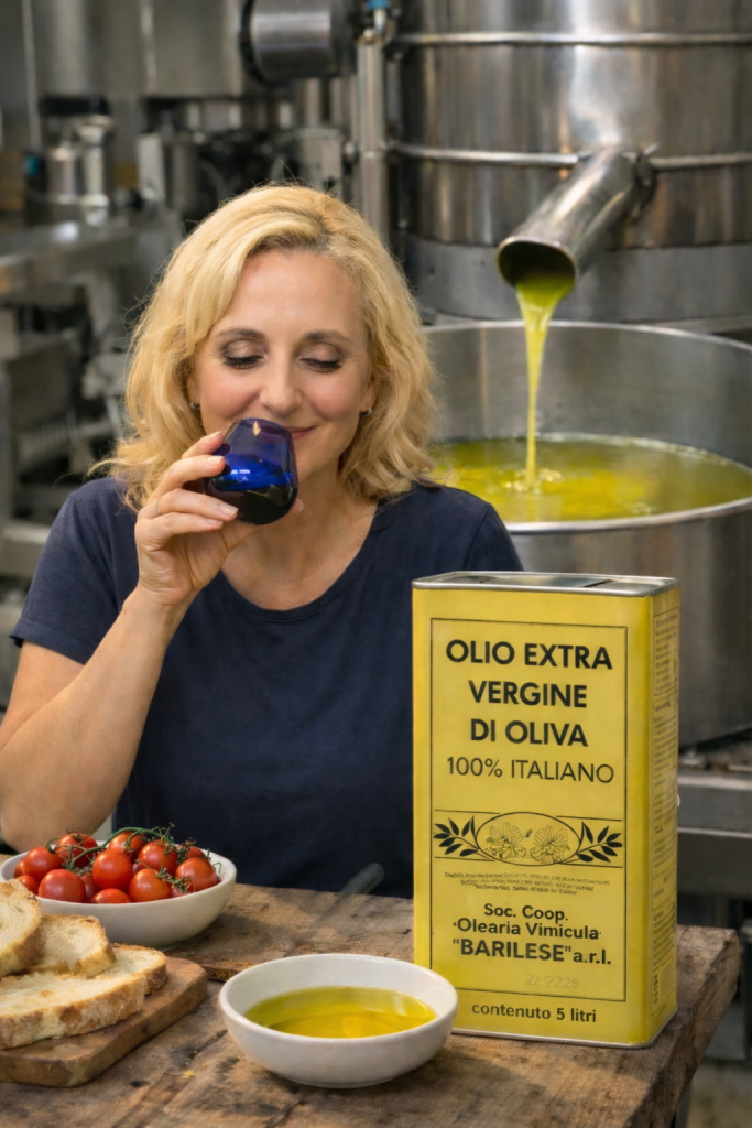 Michela Grimolizzi assaggiatrice olio extravergine Barile Basilicata