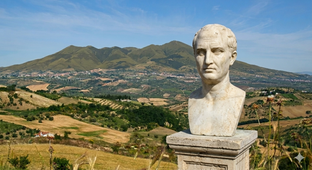 Quinto Orazio Flacco, nato a Venosa nel 65 a.C. vicino alle colline del Vulture