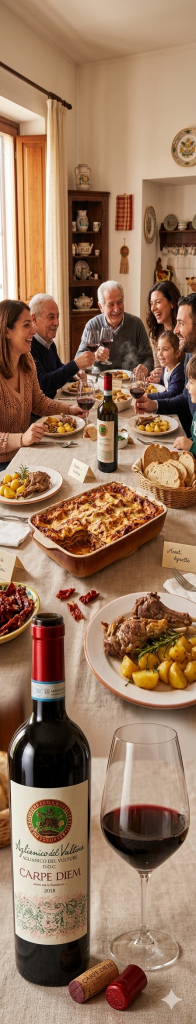 Carpe Diem Vulture — Aglianico del Vulture DOC invecchiato in rovere, Barile Basilicata