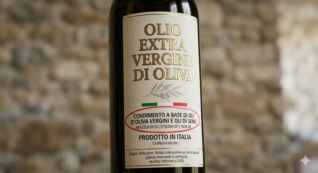 etichetta olio extravergine miscela oli comunitari come riconoscere