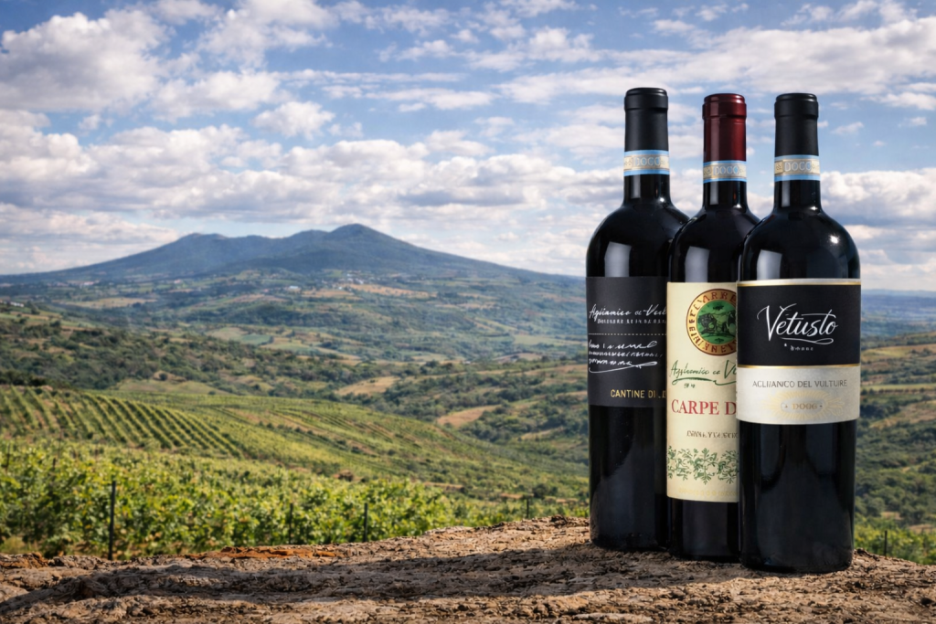 i tre vini rossi del Vulture