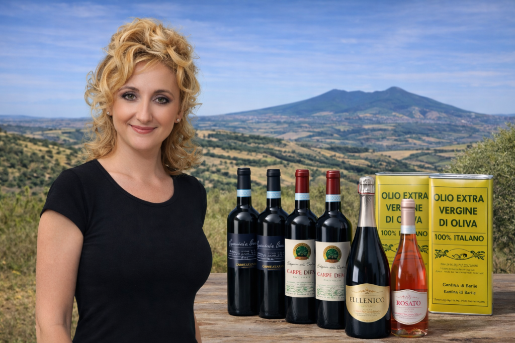 michela grimolizzi presidente cooperativa olearia vitivinicola barilese assaggiatrice olio
