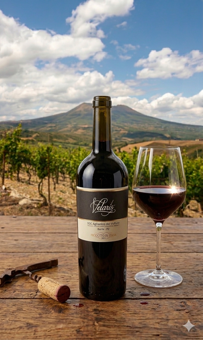 Vetusto Aglianico Vulture DOCG — bottiglia vino rosso Barile Basilicata